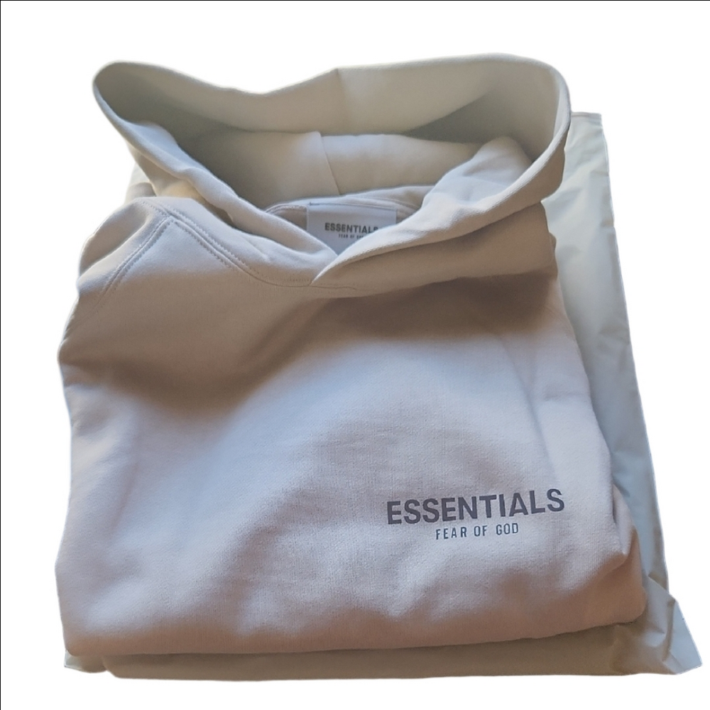 Fear of God Essentials Pullover Hoodie | Tan - Picture 3 of 13
